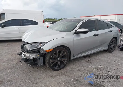 2019 Honda Civic Sport z USA, uszkodzony, nr VIN 2HGFC2F87KH604607